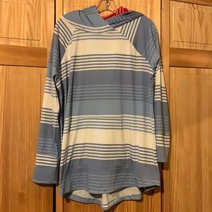Lularoe Amber striped hoodie pullover